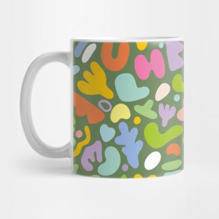 Colorful Cute Abstract Shapes Pattern Mug